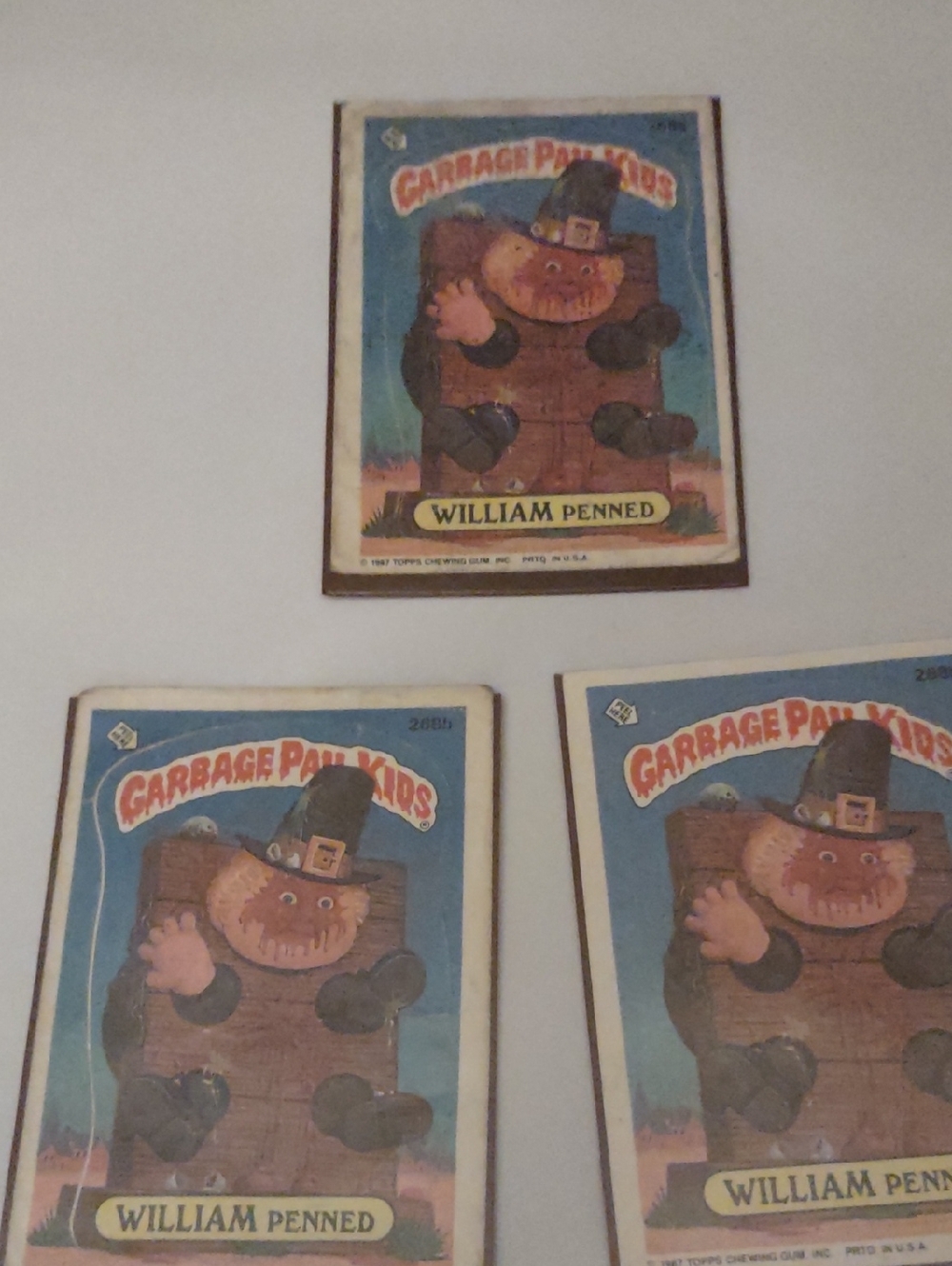 Topps Garbage Pail Kids William Penned Card - Blue, Brown, Black